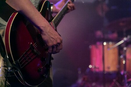 Colors lighting guitar