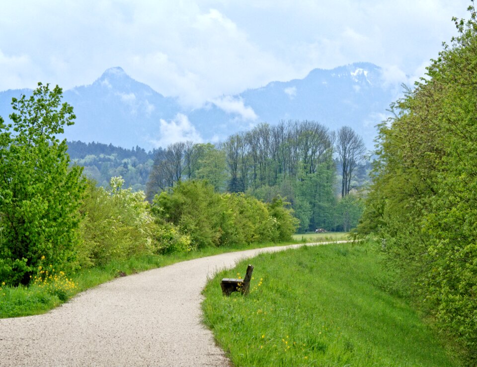 Hiking lane road