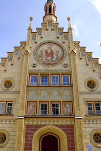 Historic building facade historic center