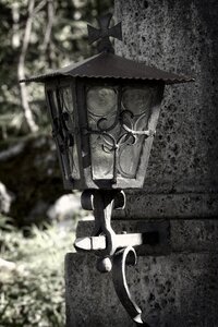 Lantern candlestick outdoor photo