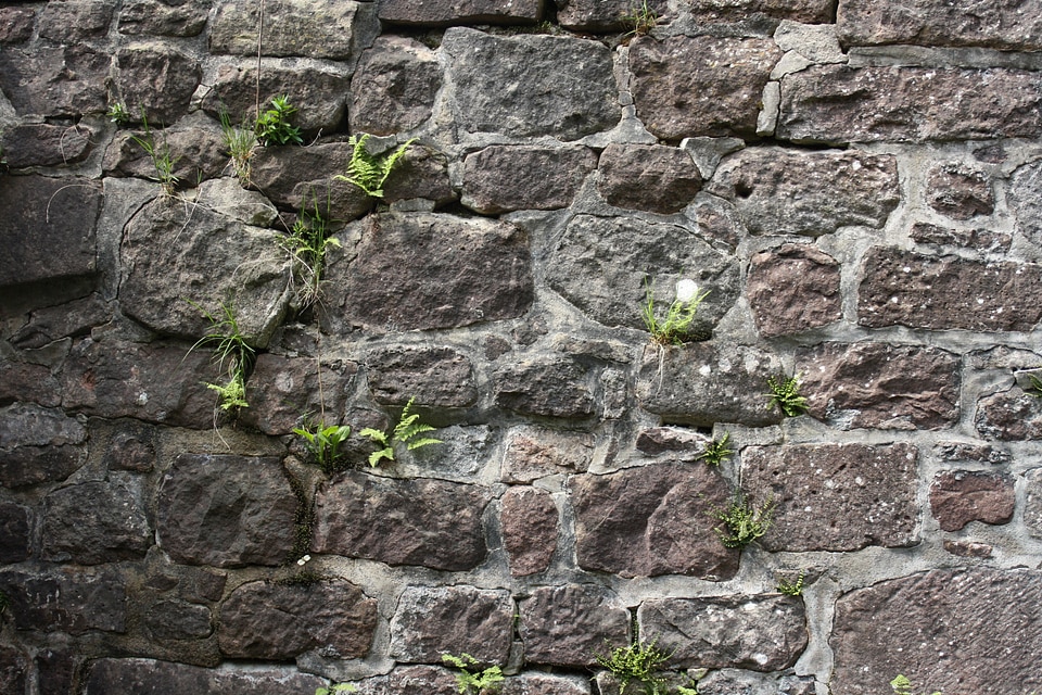 Wall natural stone old
