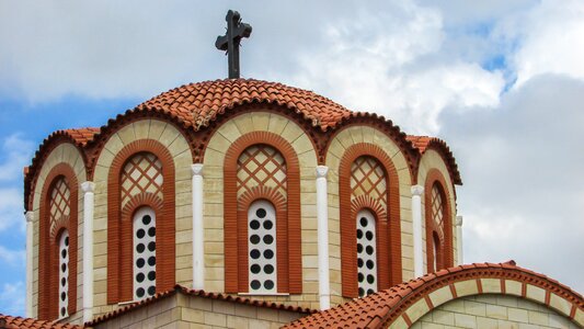 Orthodox ayios mamas dome photo