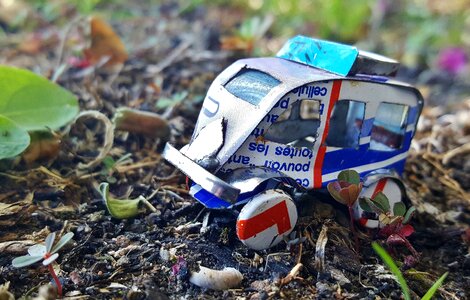 Toy truck playing vehicle
