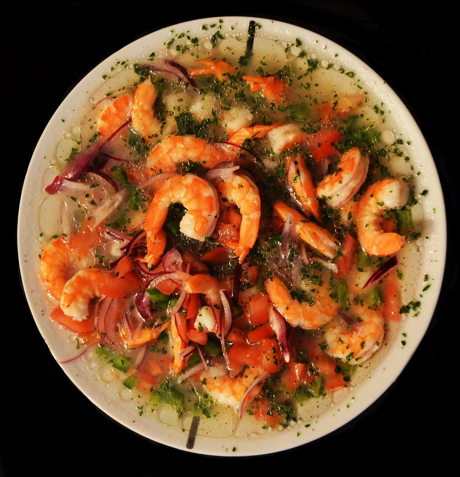 Seafood ceviche ecuatoriano eat
