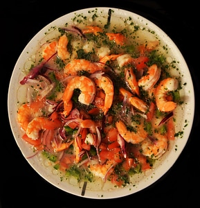 Seafood ceviche ecuatoriano eat