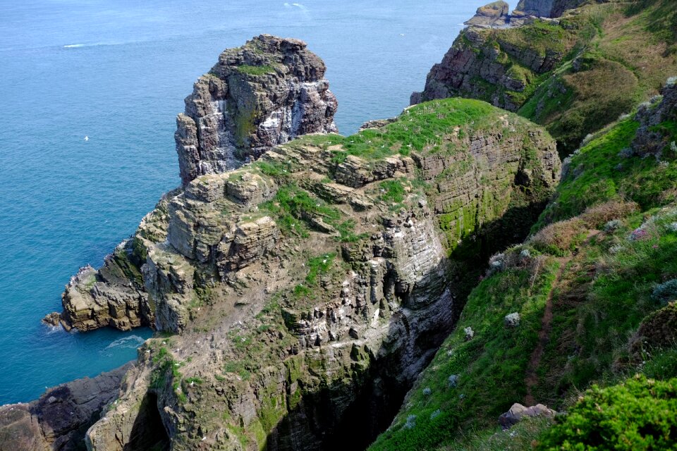 Blue rocks nature