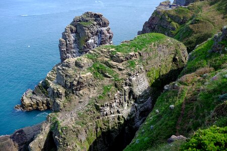 Blue rocks nature
