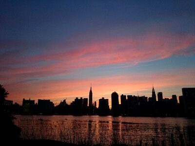 New york sunset manhattan