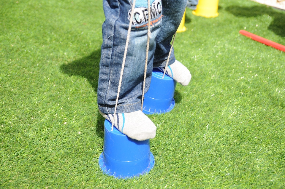 Walking fun playing