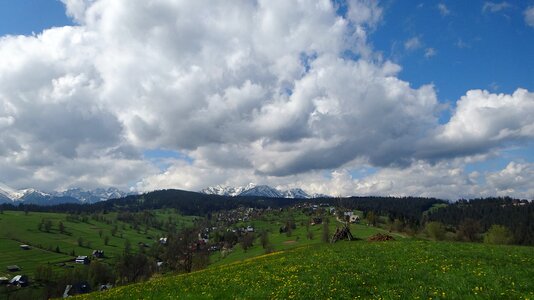 Top the high tatras landscape