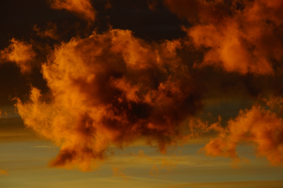 Illuminated sky cloud abendstimmung