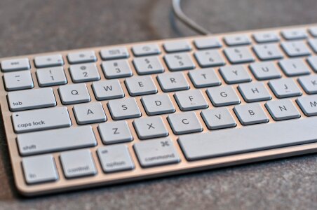 Desktop office gray keyboard photo