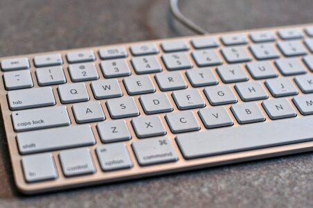 Desktop office gray keyboard