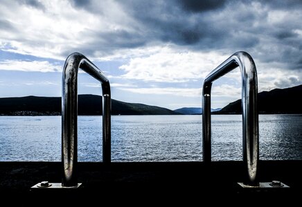 Clouds landscape tranquility photo