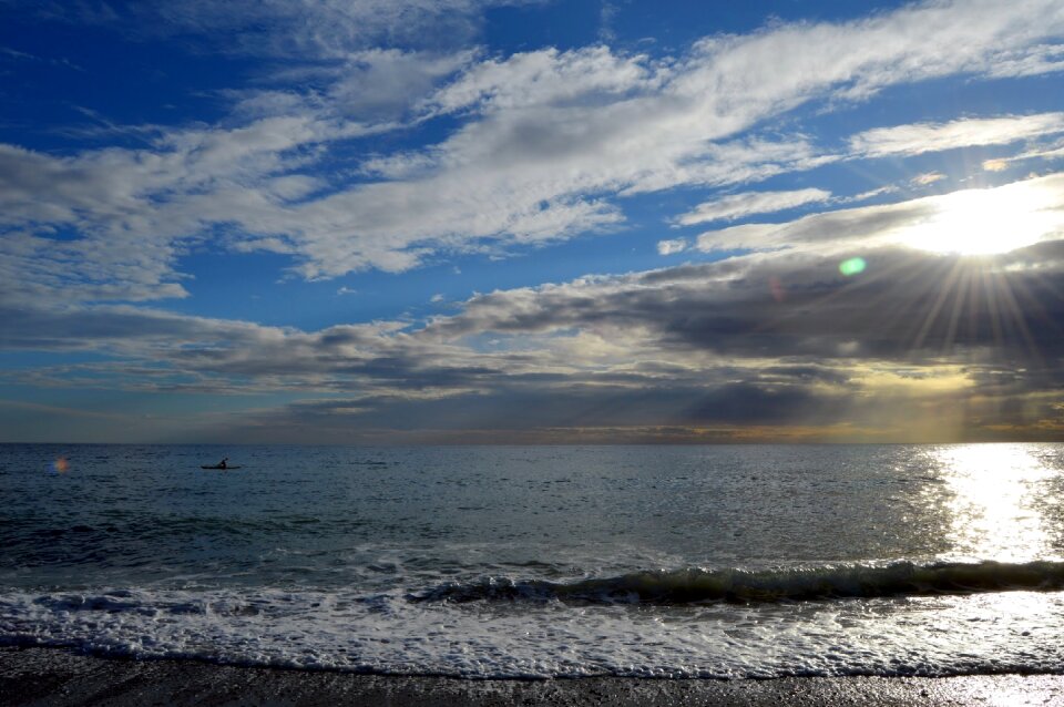 Landscape afternoon sea