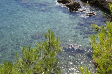 Summer adriatic sea blue photo