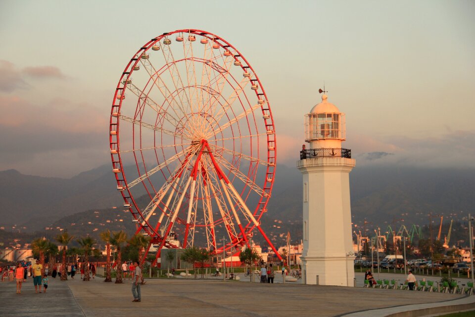 Ferris wheel summer city