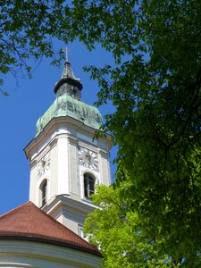 Freising monastery church tower photo
