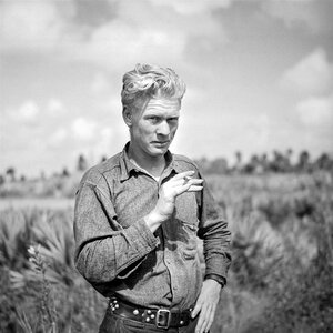 Smoking farmer draught photo