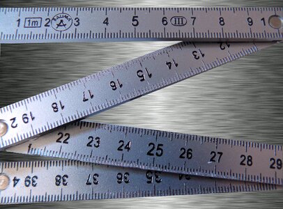 Unit of measure meter centimeters photo