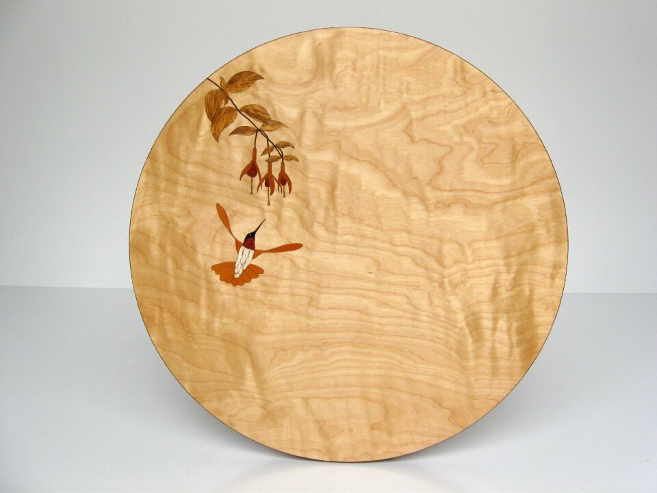 Marquetry crafts wood laminate