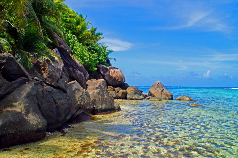 Sand landscape blue photo