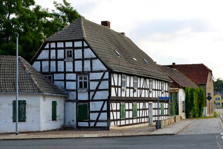 Old house truss architecture photo