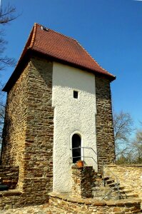 Stone stone wall tower photo