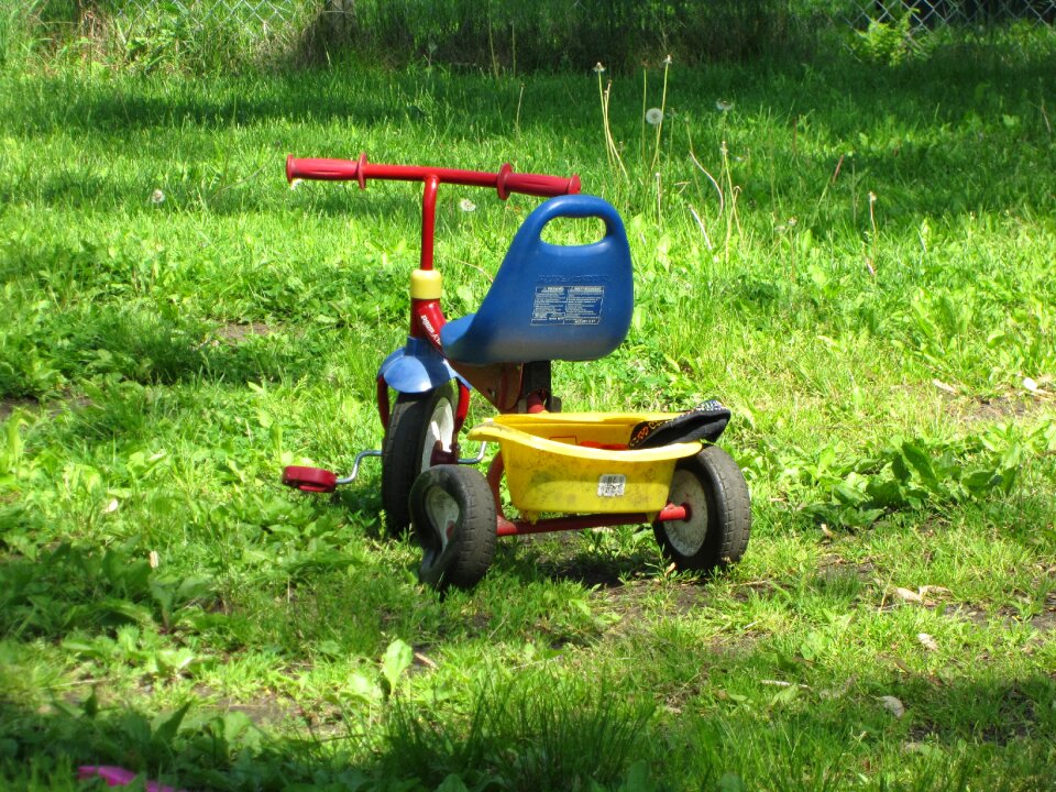 Children play outside