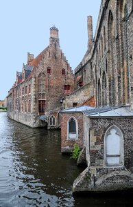 Belgium medieval town venice of the north photo