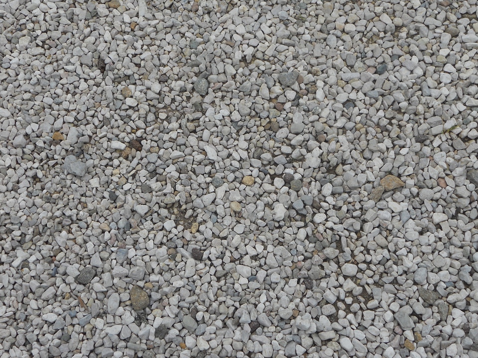 Gravel bed steinchen stones