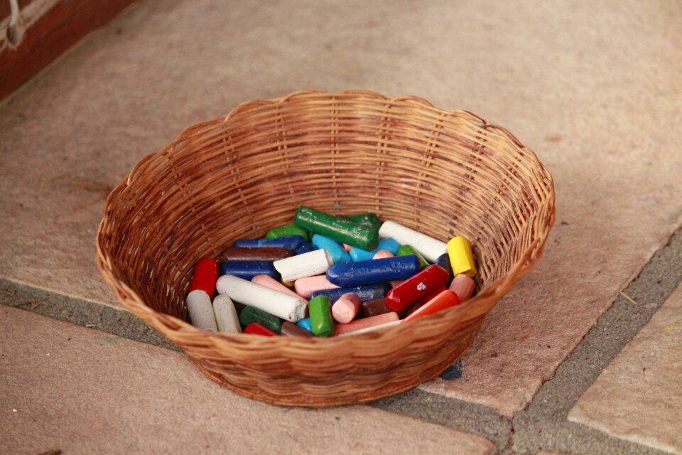 Chalk basket coloring