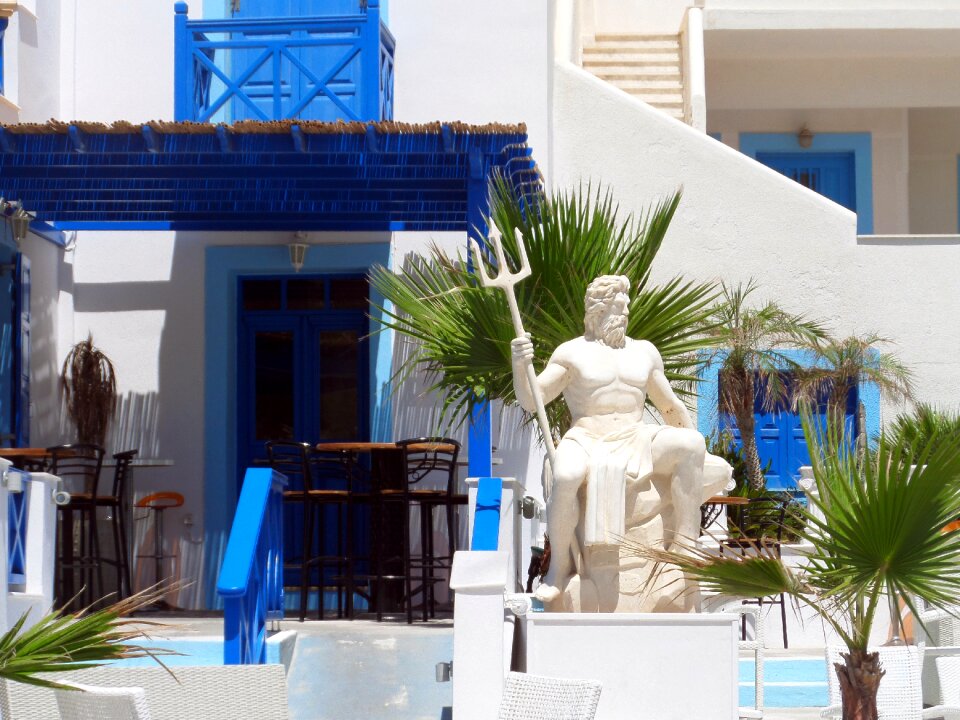 Neptun greek island statue