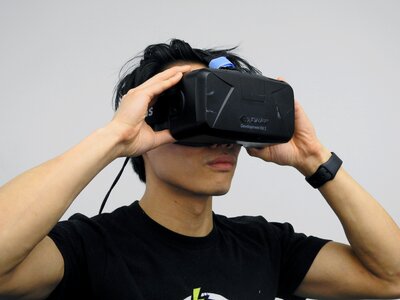 Reality virtual headset photo