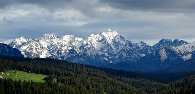 The high tatras landscape tops photo