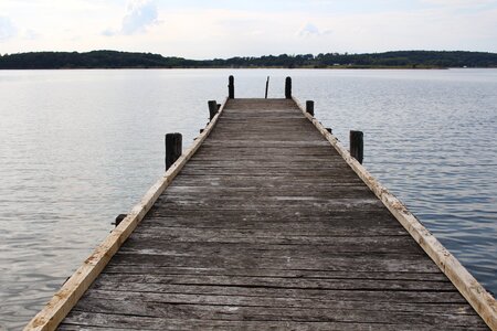 Water lake boardwalk photo