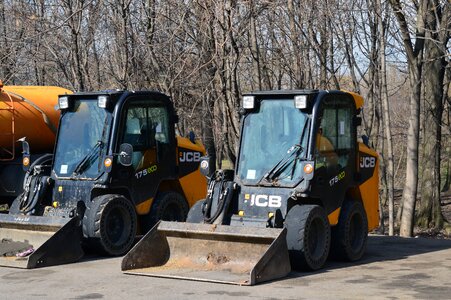Excavators fleet special machinery