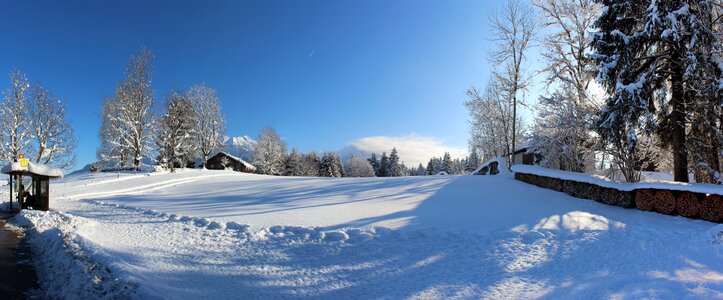 Panorama mountain landscape photo