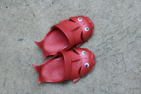 Couple sandals thongs photo