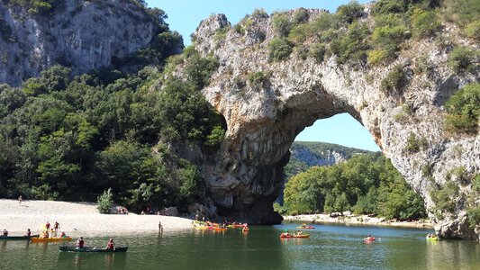 Ardéche pont d'arc river