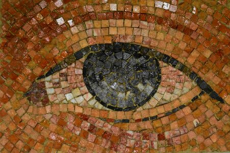 Eye subway mosaic