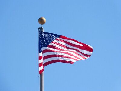 Patriotism american flag photo