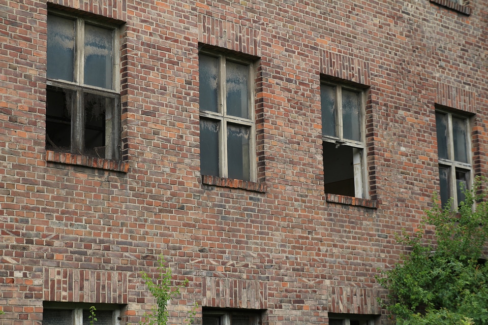 Dilapidated shabby window