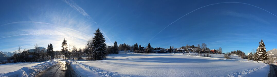 Panorama mountain landscape photo