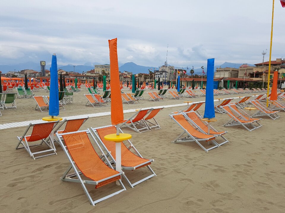 Beach orange leisure