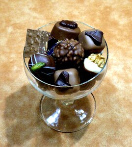 Walnut pralines chocolate fine chocolates photo