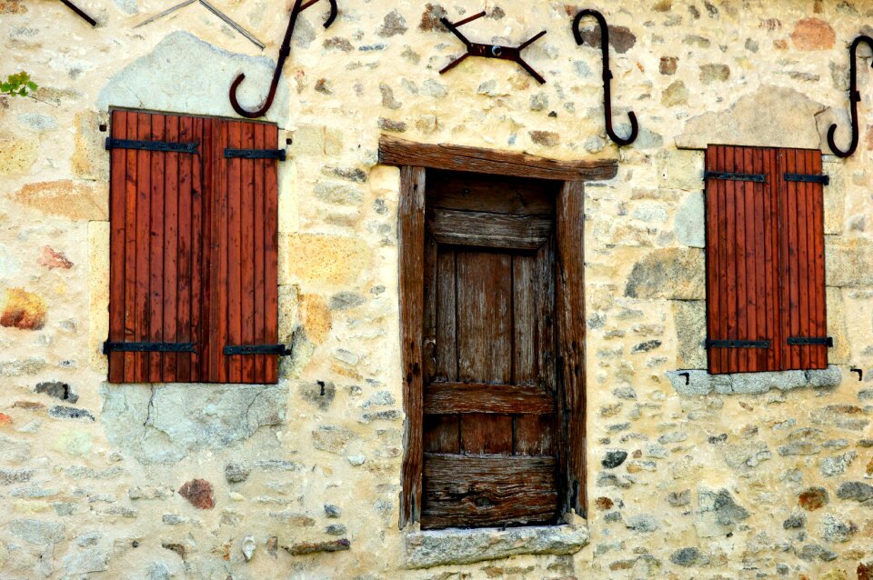 Shutters houses old house