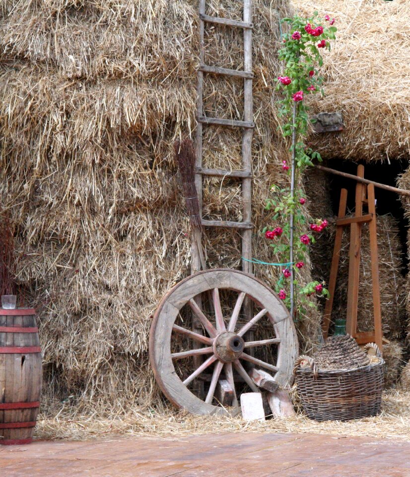 Tuscany straw wheel