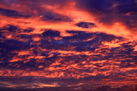 Sunset clouds evening sky photo