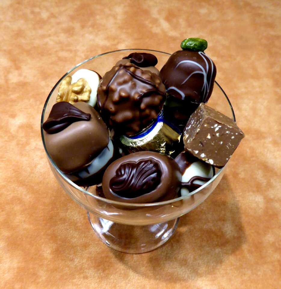 Brown delicate chocolate fine chocolates